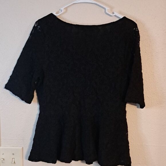 INC International black blouse size large - Picture 3 of 4